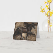 テネシー歩くホースグリーティングカード カード (黄色い花)