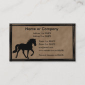 テネシー歩くホースシルエットパーソナル 名刺 (正面)