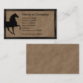 テネシー歩く馬シルエットプロファイル 名刺 (正面/裏面)