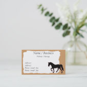 テネシー歩く馬バナープロファイル 名刺 (スタンド正面)