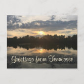 テネシー湖の夕日の写真からの挨拶 | ポストカード (正面)