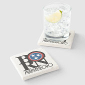 テネシー生まれ州ムルフレズボロ ストーンコースター (横)