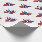 テネシー生まれ州州シンボルボランティア州 ラッピングペーパー (角)