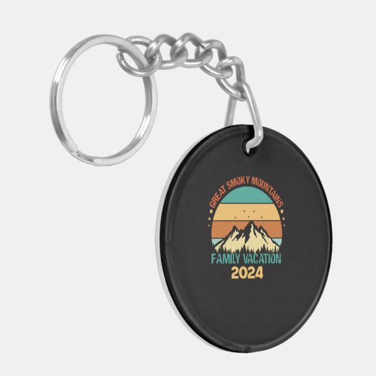 テネシー素晴らしスモーキーマウンテンズファミリーバケーション キーホルダー (正面左)