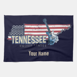 テネシー統一された州レトロ州ヴィンテージUSA キッチンタオル