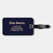 テネシー統一された州レトロ州ヴィンテージUSA ラゲッジタグ (裏面横)