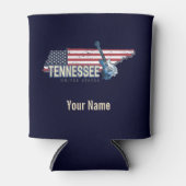 テネシー統一された州レトロ州ヴィンテージUSA 缶クーラー (正面)