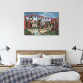 テネシー語（ダム）ラージレターの情景テネシー語 キャンバスプリント (インサイチュ (寝室))