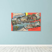 テネシー語 – ノリスダム – ラージレターシーン キャンバスプリント (インサイチュ (ウッドフロア))