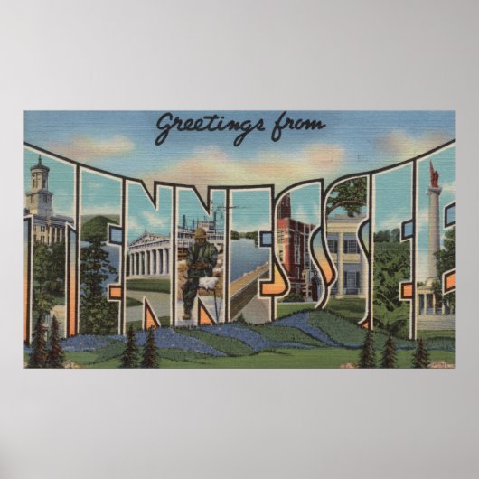 テネシー語（ブルーグラス丘陵） ポスター (正面)