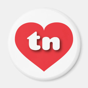 テネシー赤いハート- I love tn マグネット