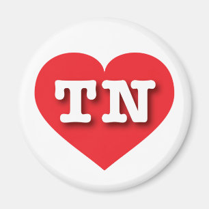 テネシー赤いハート- I love TN マグネット