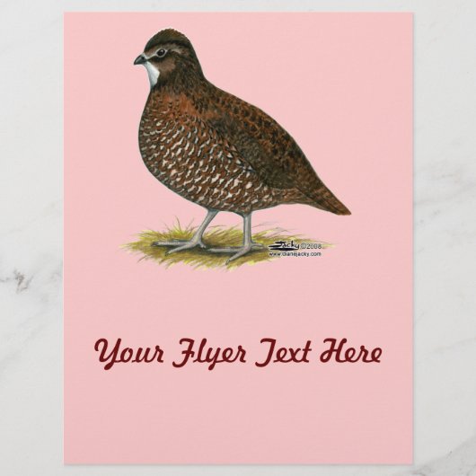 テネシー赤ウズラ チラシ (正面)