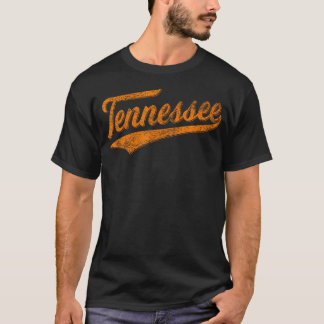 テネシー野球スポーツ台本草旗 Tシャツ