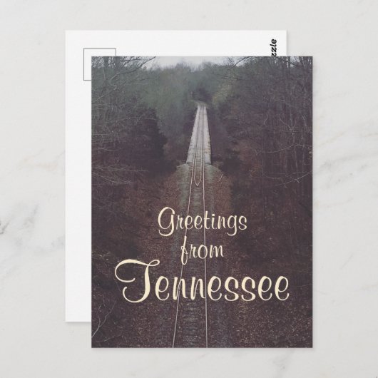 テネシー鉄道写真からの挨拶 |位置 ポストカード (正面/裏面)