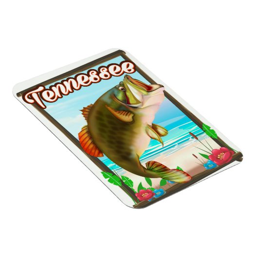 テネシー魚釣りポスター。 マグネット (右側)