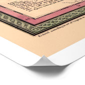 テネシー1850年初期地図 ポスター (角)