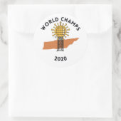 テネシー・コロナウイルス・ステッカー ラウンドシール (バッグ)