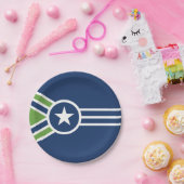 テネシー・ジャクソン国旗 ペーパープレート (パーティー)