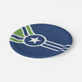 テネシー・ジャクソン国旗 ペーパープレート (アングル)