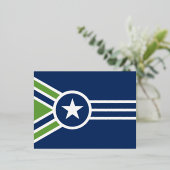 テネシー・ジャクソン国旗 箔シーズンポストカード (立ち正面)