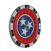 テネシー・ダートボード&テネシー州旗/ゲームボード ダーツボード (正面左)