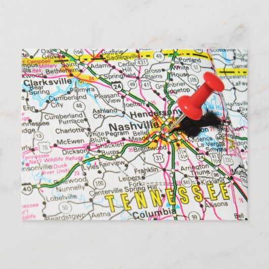 テネシー・ナッシュビル ポストカード (正面)