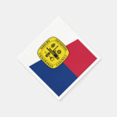 テネシー・ナプキンス・メンフィス国旗 スタンダードカクテルナプキン (角)