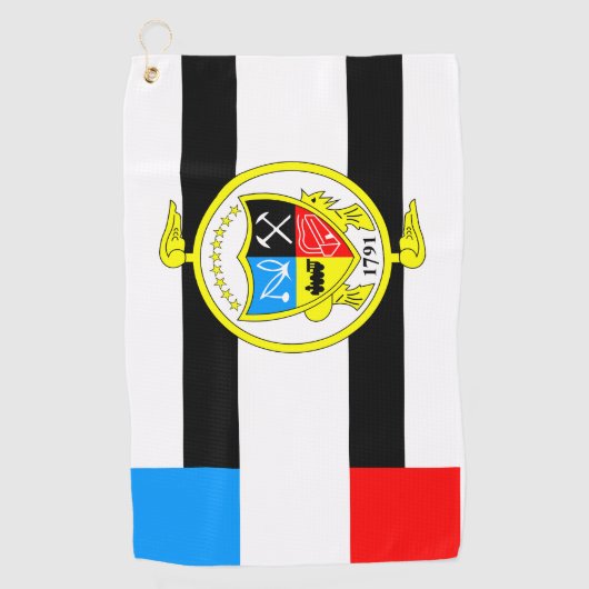 テネシー・ノックスビル国旗 ゴルフタオル (正面)