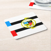 テネシー・ノックスビル国旗 スクエアペーパーコースター (アングル)