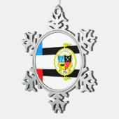 テネシー・ノックスビル国旗 スノーフレークピューターオーナメント (右)