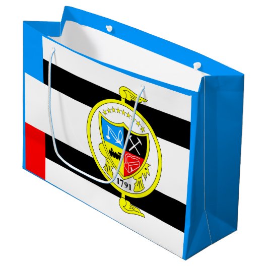 テネシー・ノックスビル国旗 ラージペーパーバッグ (正面アングル)