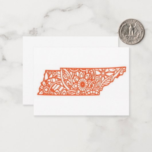 テネシー ノートカード (正面/裏面インサイチュ)