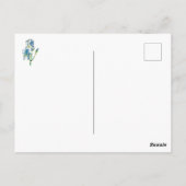 テネシー・ブルーアイリスからのヴィンテージの挨拶 ポストカード (裏面)