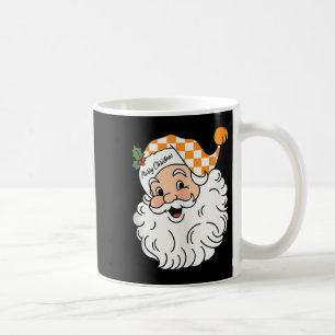 テネシー メリークリスマス サンタ チェッカーボード オレンジ コーヒーマグカップ