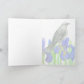 テネシー・モッキンバードアイリスからの挨拶 カード (内部)