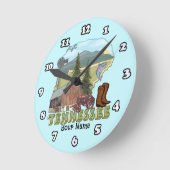 テネシー ラウンド壁時計 (傾斜)