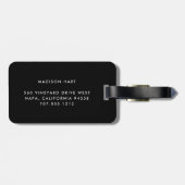 テネシー |レッド&ブラックバッファロープレイドホーム州 ラゲッジタグ (裏面横)