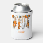 テネシー レディース カウボーイブーツ オレンジ ファッション 名前 缶クーラー (缶正面)