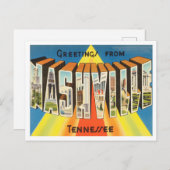 テネシー・ヴィンテージ・トラベル、ナッシュビルからの挨拶 ポストカード (正面/裏面)