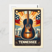テネシー |愛国心ヴィンテージ ポストカード (正面/裏面)