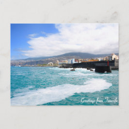 テネリフの葉書の挨拶 ポストカード