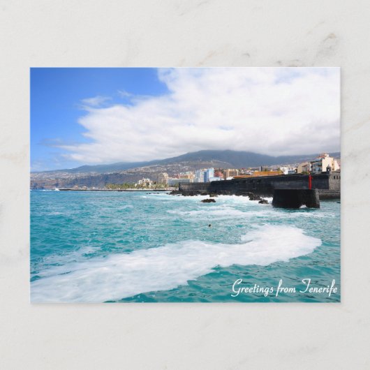 テネリフの葉書の挨拶 ポストカード (正面)