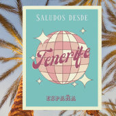 テネリフェカナリアスエスパーニャヴィンテージパーティーはがき ポストカード