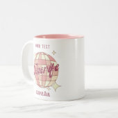 テネリフェカナリズスペイン旅行土産カフェ ツートーンマグカップ (正面左)