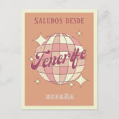 テネリフェカナリーエスパーニャヴィンテージパーティーはがき ポストカード (正面)