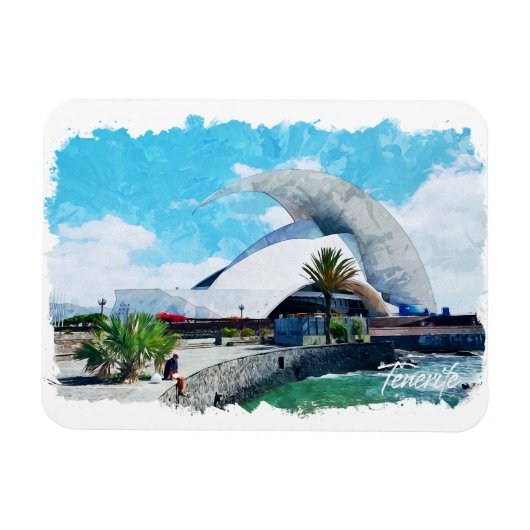 テネリフェスペインカナリーアイランドヴィンテージトラベル マグネット (横)