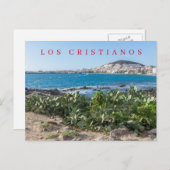 テネリフェロスクリスティアノスビューハガキ ポストカード (正面/裏面)