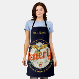 テネリフェ島とオウムカナリア諸島スペインヴィンテージ エプロン
