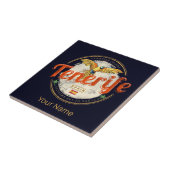 テネリフェ島とオウムカナリア諸島スペインヴィンテージ タイル (側面)